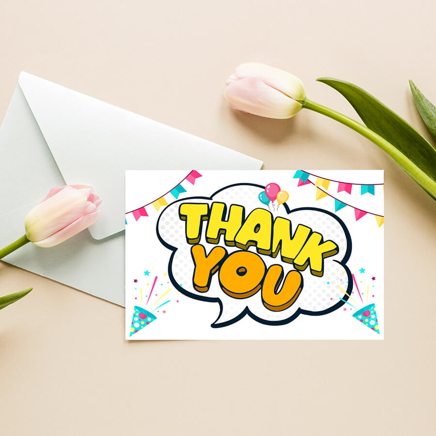 Elegant Thank You Postcards