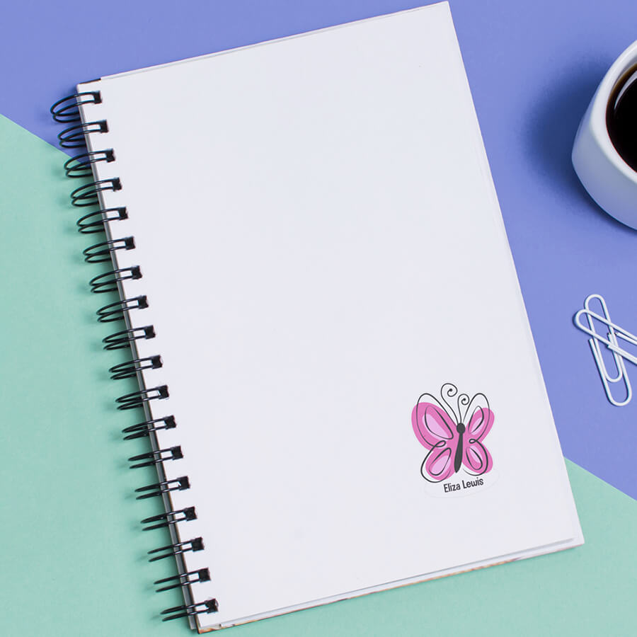 Butterfly Name Stickers