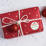Personalised Christmas Stamp Sticker - Round - Special Delivery