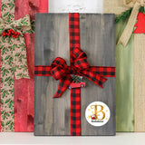 Personalised Christmas  Sticker - Round - Alphabet Santa