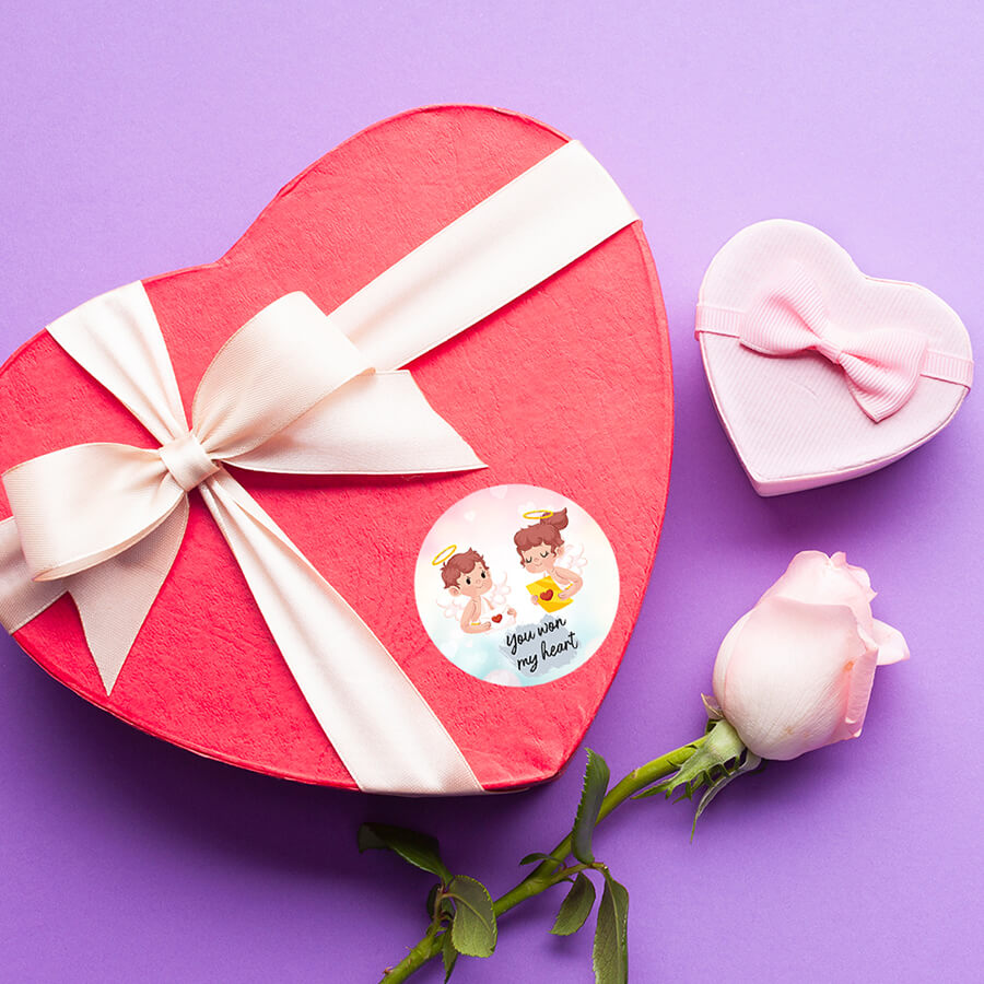 Cupid Valentine Stickers