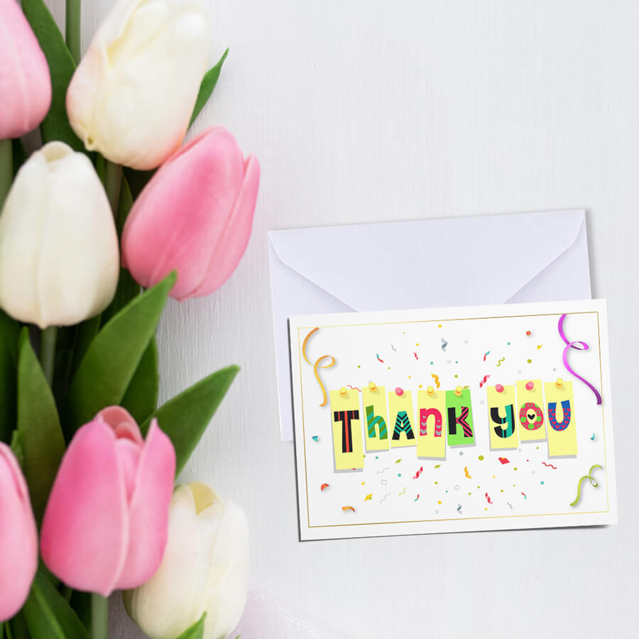 Elegant Thank You Postcards