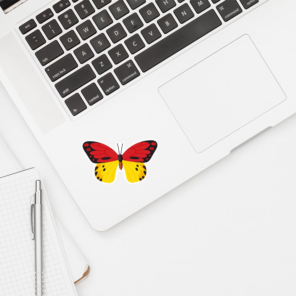 Vibrant Butterfly Cut-to-Shape Vinyl Stickers