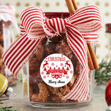 Personalised Christmas Stamp Sticker - Round - Special Delivery
