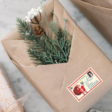 Christmas Stamp Sticker - Rectangle - North Pole