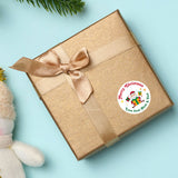 Personalised Christmas Sticker - Round - Santa Gift Labels