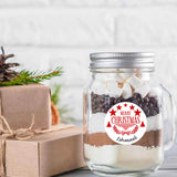 Personalised Christmas Stamp Sticker - Round - Special Delivery