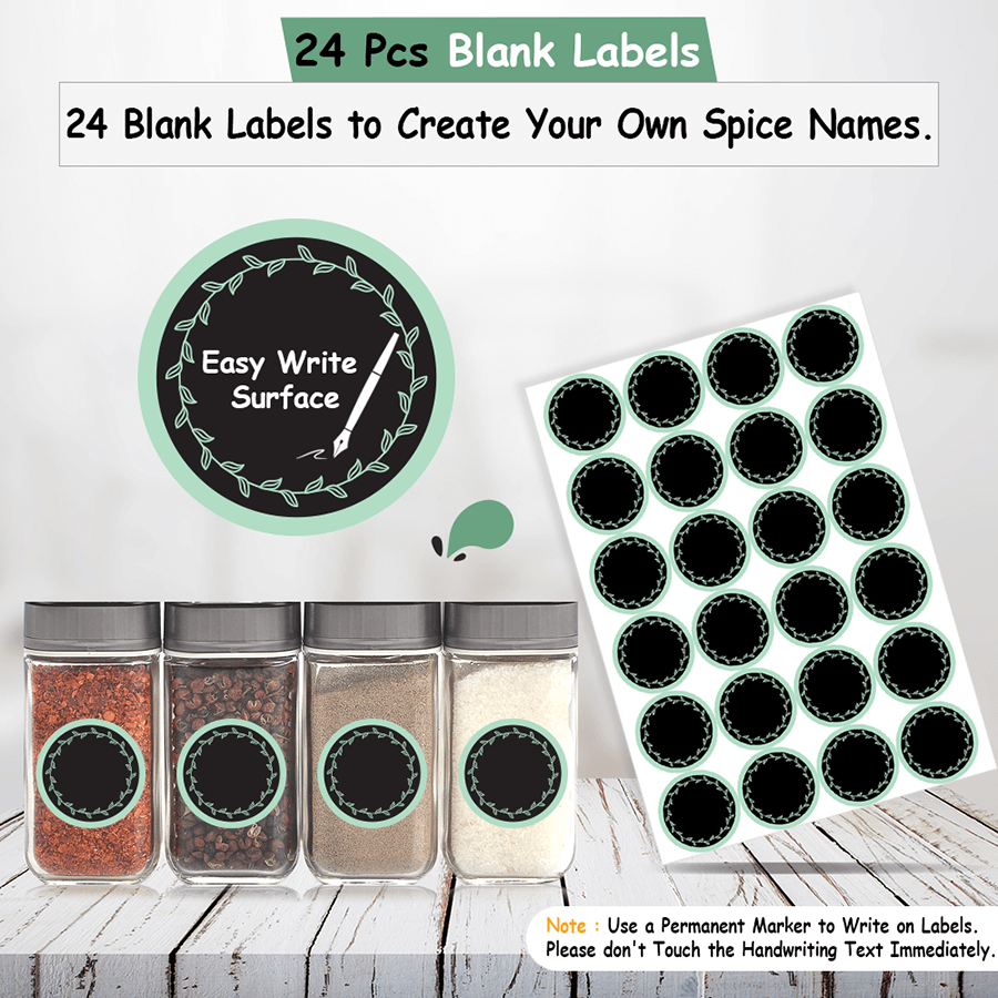 Spice Bottle Stickers