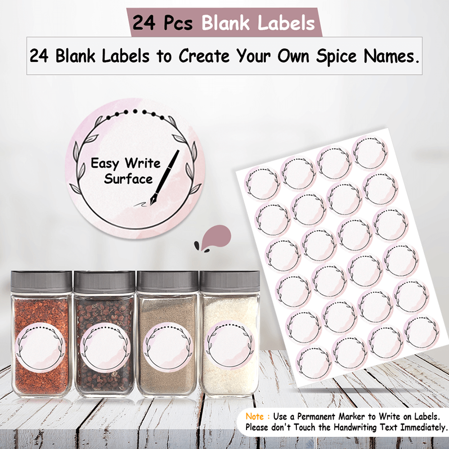 Spice Bottle Labels