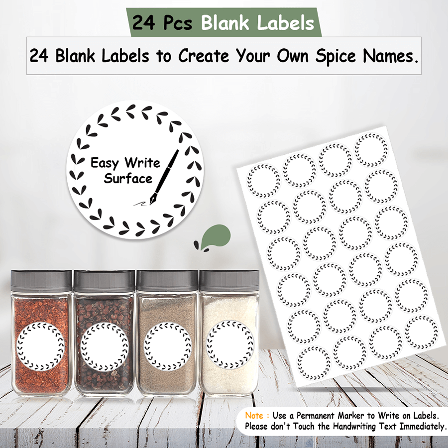 Spice Sorting Labels