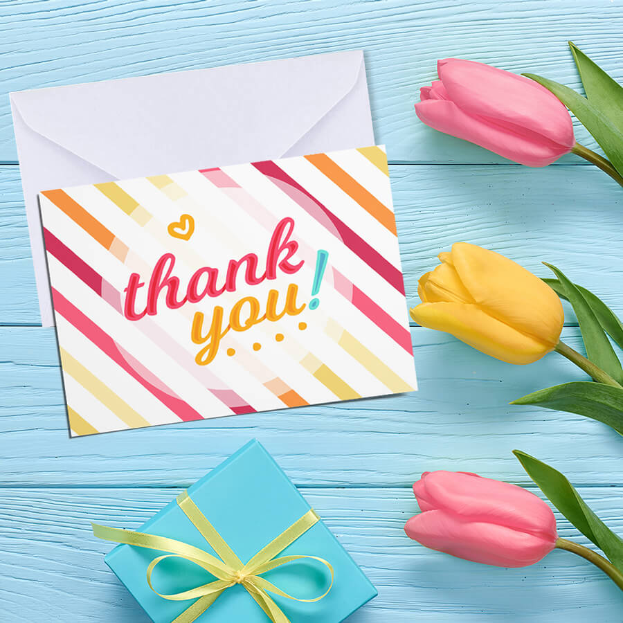 Elegant Thank You Postcards