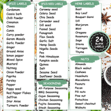 Spice Bottle Stickers