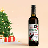 Custom Christmas Wine Labels - Secret Santa Gift