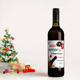 Custom Christmas Wine Labels - Secret Santa Gift