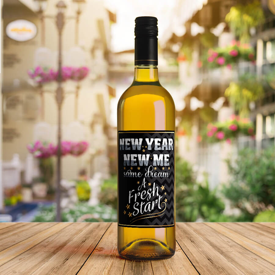 Happy New Year Wine Labels