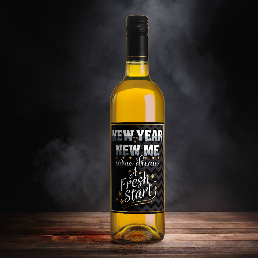 Happy New Year Wine Labels