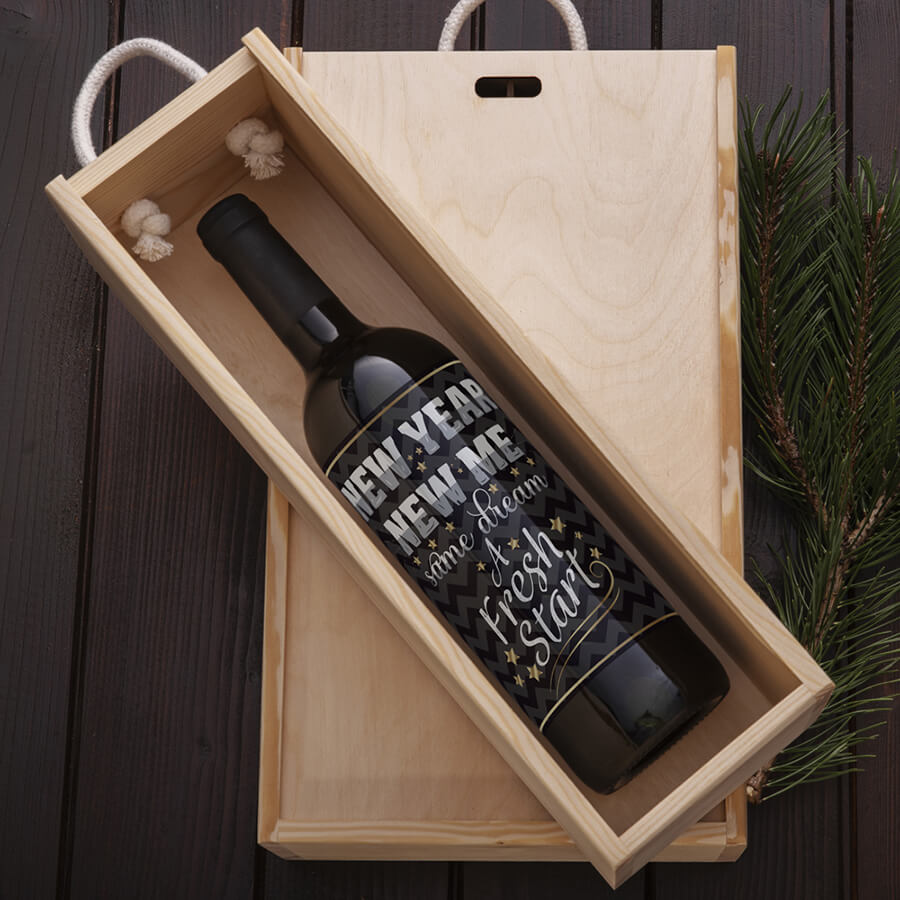 Happy New Year Wine Labels