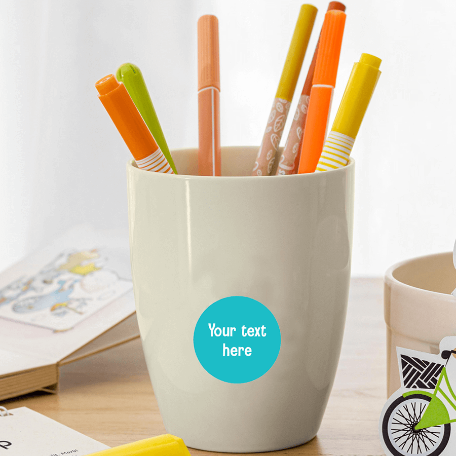 Name Labels - Plain Round