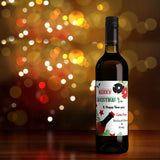 Custom Christmas Wine Labels - Secret Santa Gift