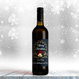 Custom Christmas Wine Labels - Secret Santa Gift