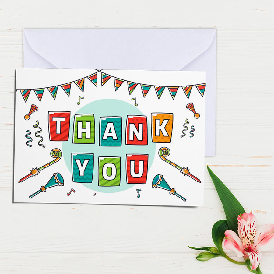 Elegant Thank You Postcards