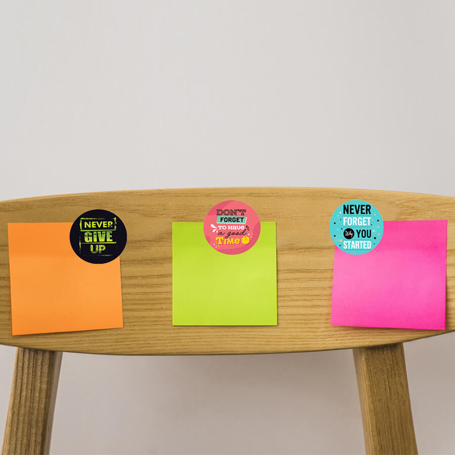 Motivational Quote Stickers for a Bright Day