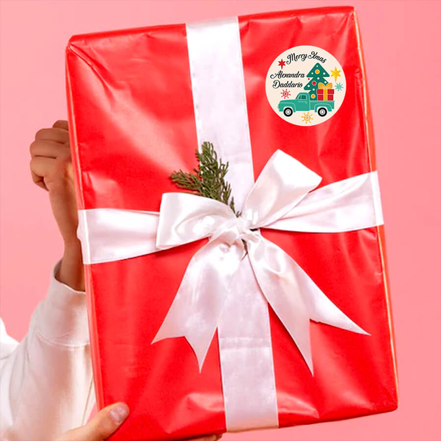 Personalised Christmas Gift Tags Name Lables