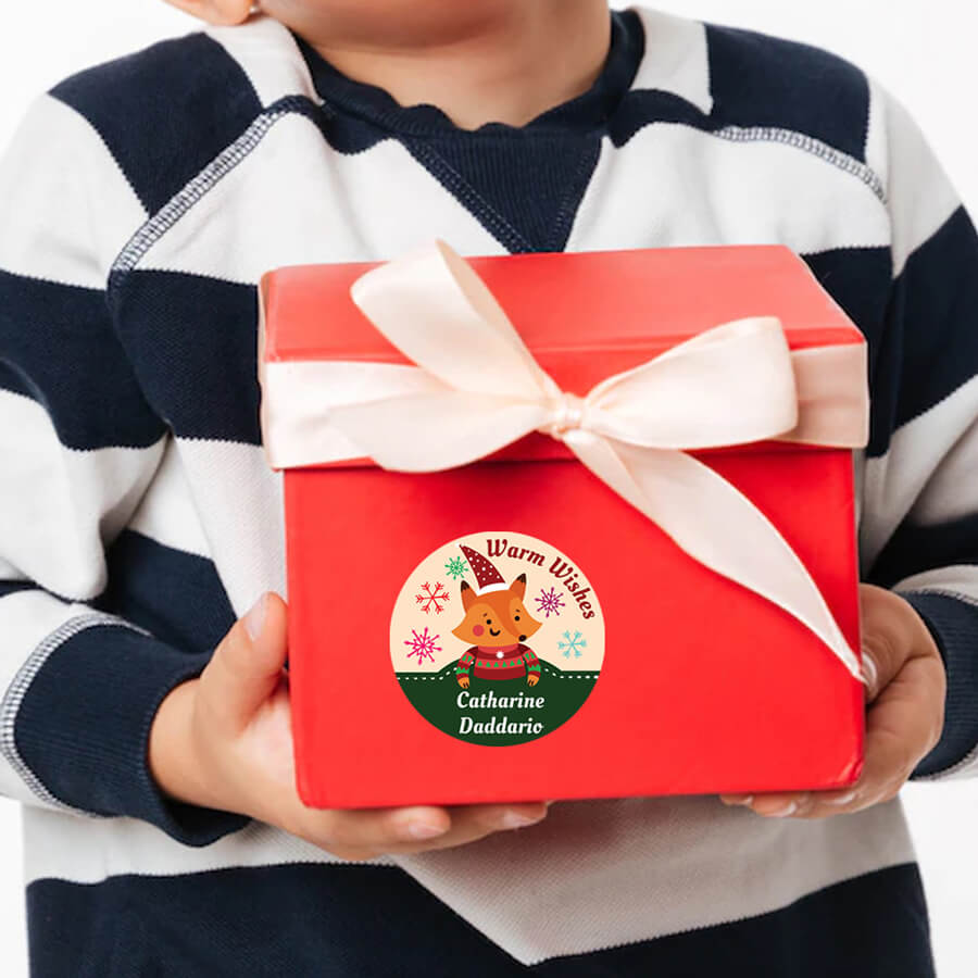 Personalised Christmas Gift Tags Name Lables