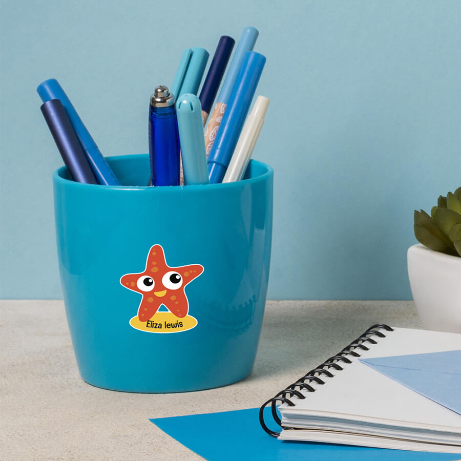 Star Fish Name Label