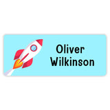 Rocket name sticker