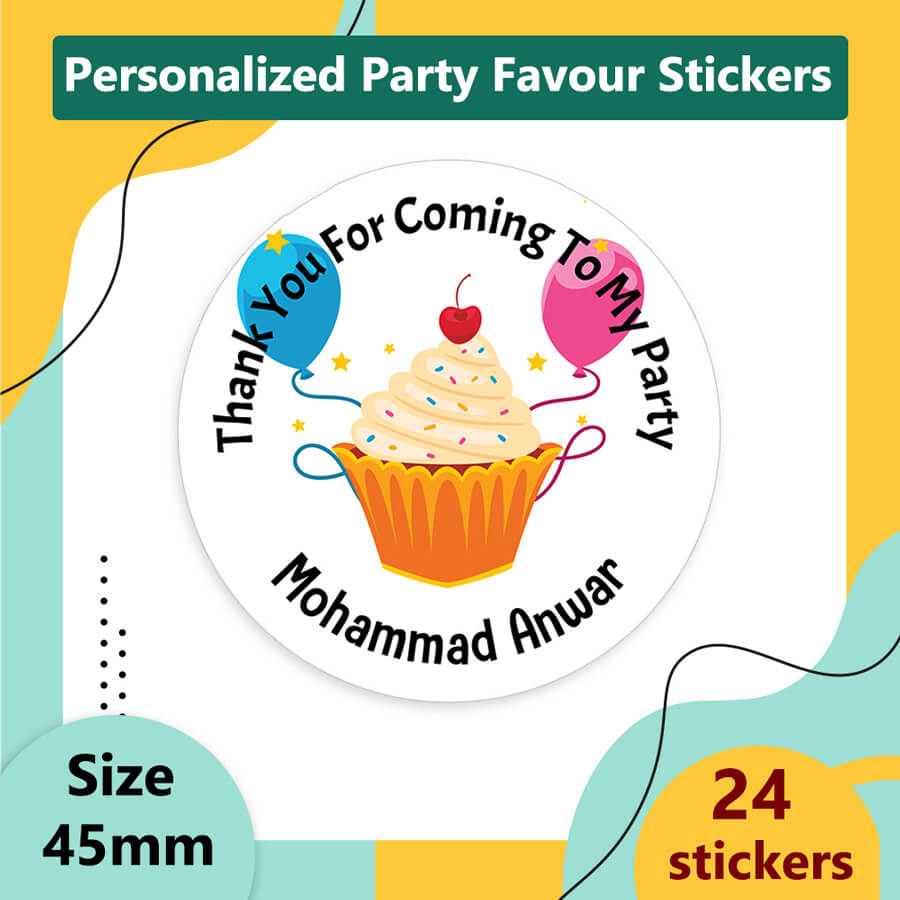 Personalized CupCake & Candy Party Labels