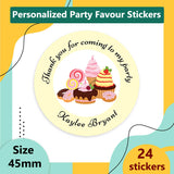 Personalized CupCake & Candy Party Labels