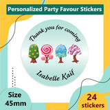 Personalized CupCake & Candy Party Labels