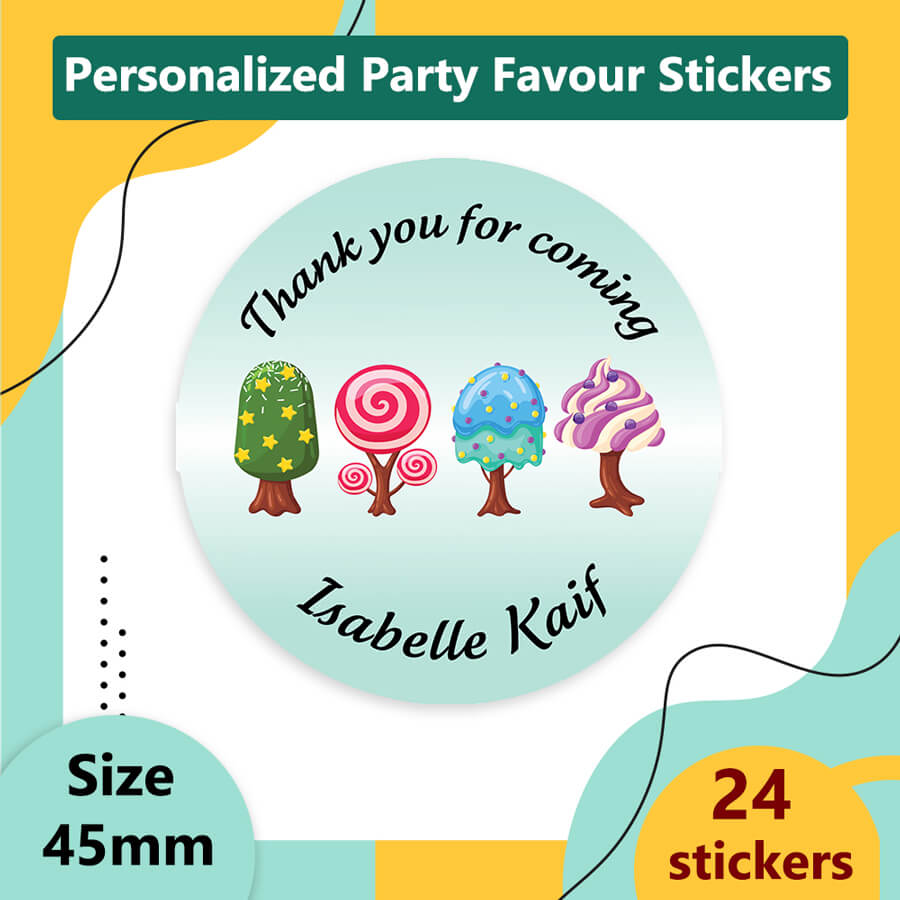 Personalized CupCake & Candy Party Labels