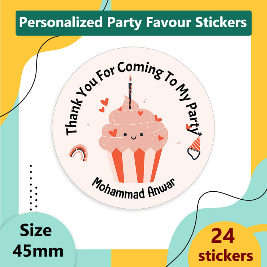 Personalized CupCake & Candy Party Labels